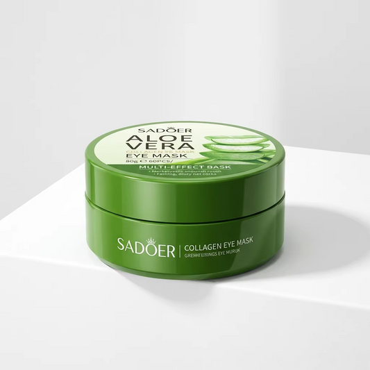 Patch-uri Hidratante pentru Ochi SADOER – Colagen, Aloe Vera, Formula Vegană, 80G