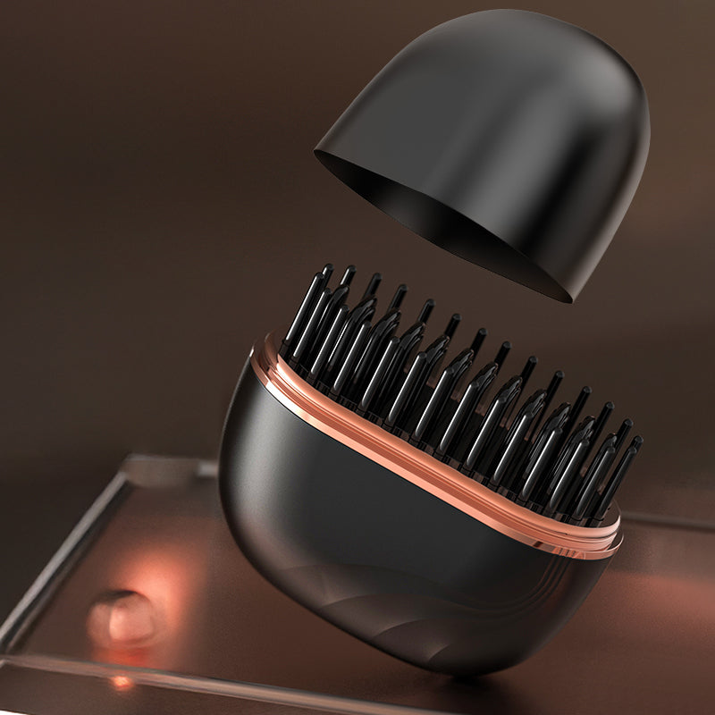 Mini Perie Termică de Îndreptat Părul, Portabilă Wireless Reîncărcabilă pentru Femei